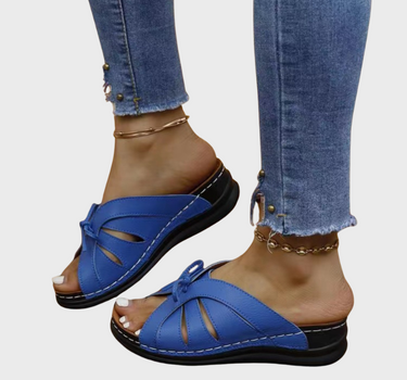 Naomi | Women's Tied Open Toe Low Heel Sandals
