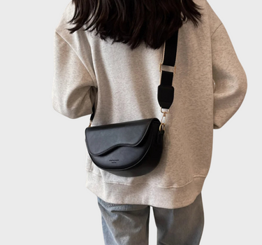 Alvya | Women’s Half-Moon Shoulder Bag | Wide Strap