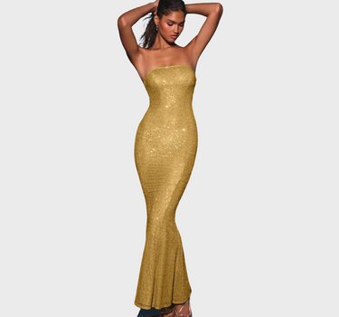Lena | Women’s Sequin Mermaid Dress | Strapless