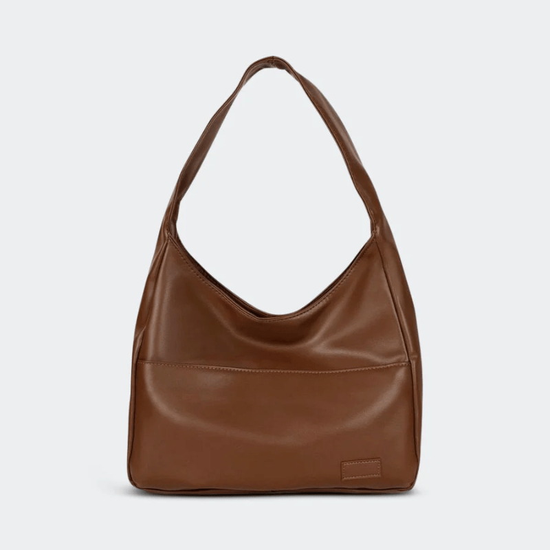 Women’s Brown Spacious Leather Shoulder Bag