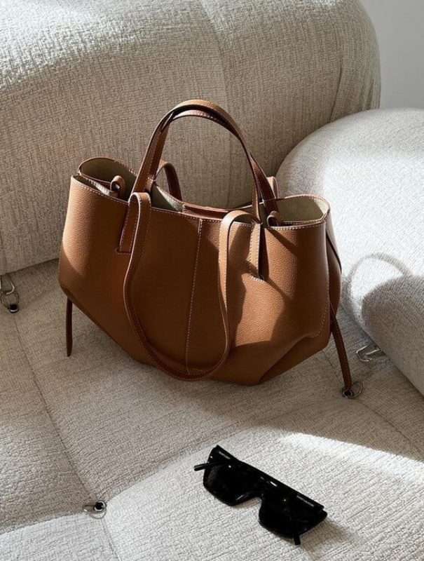 Brown Women’s Vintage Spacious Design Tote Bag 