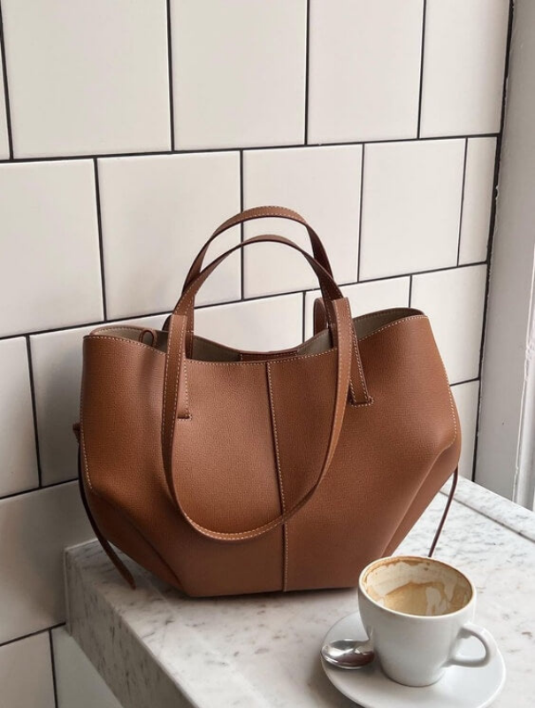 Brown Women’s Vintage Spacious Design Tote Bag 