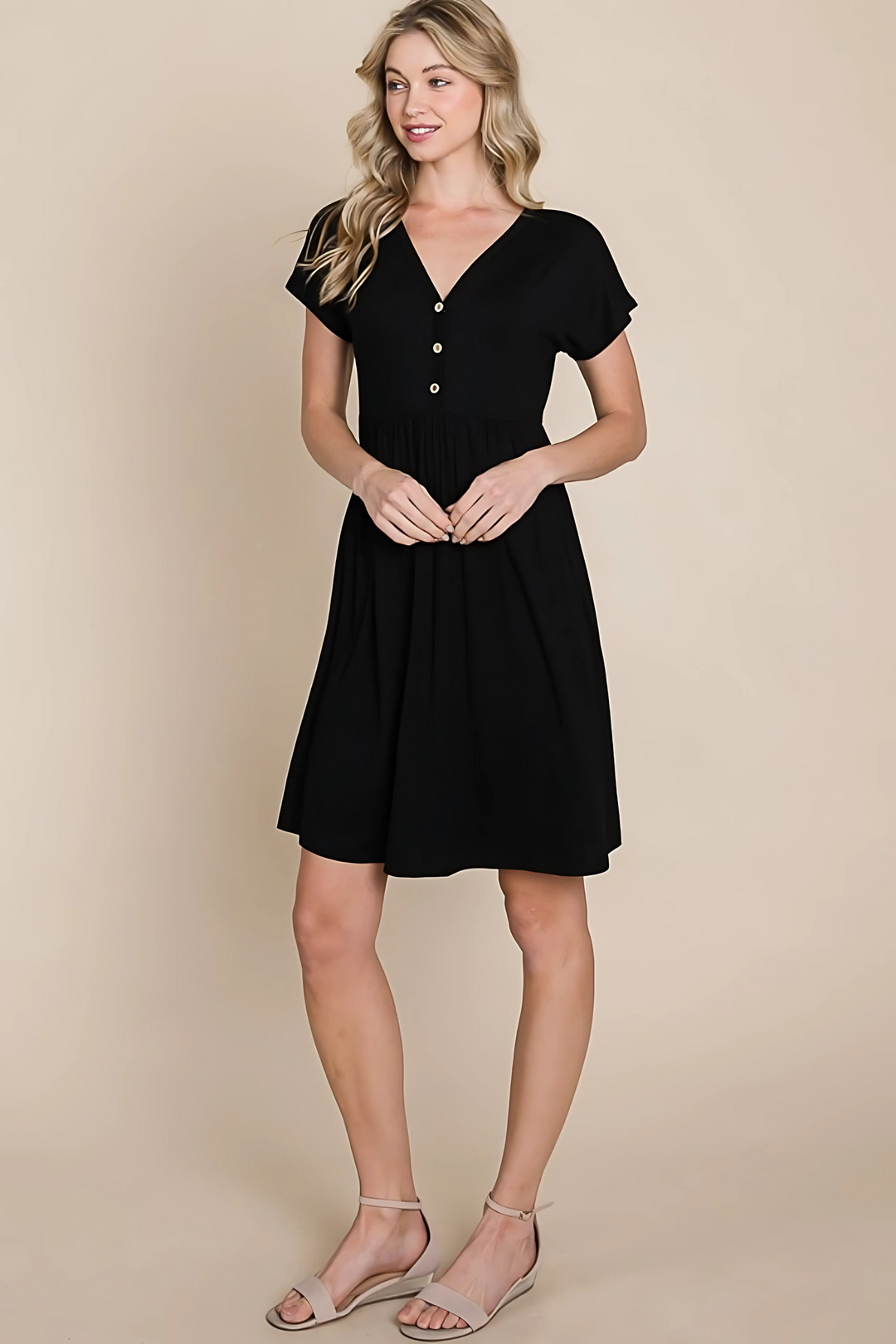 Harper | Women's V-Neck Short Sleeve Dress