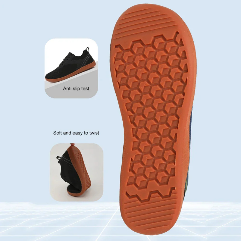 Black Unisex Breathable Sole Lightweight Barefoot Shoes 