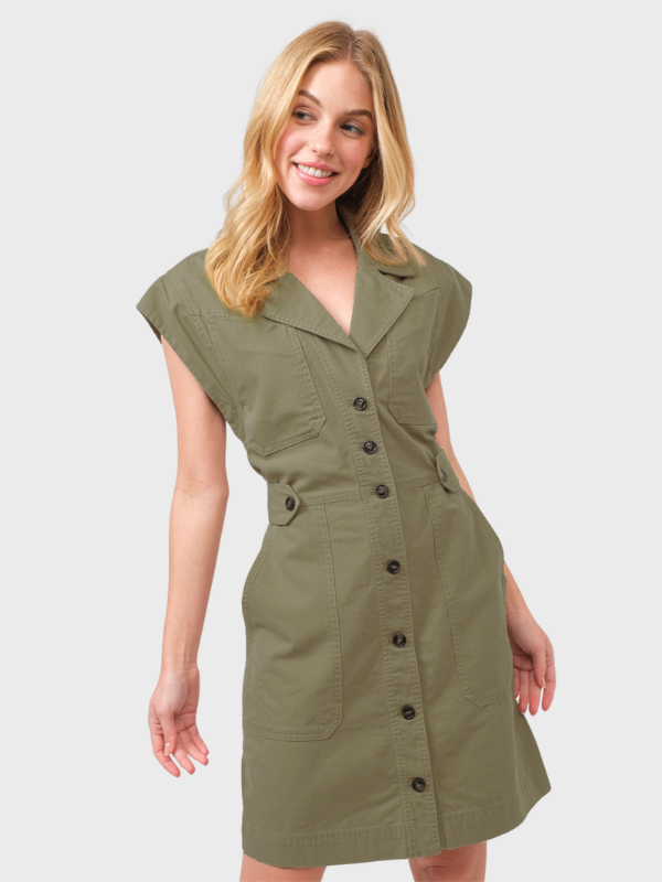 Lily | Women's Button Up Sleeveless Dress
