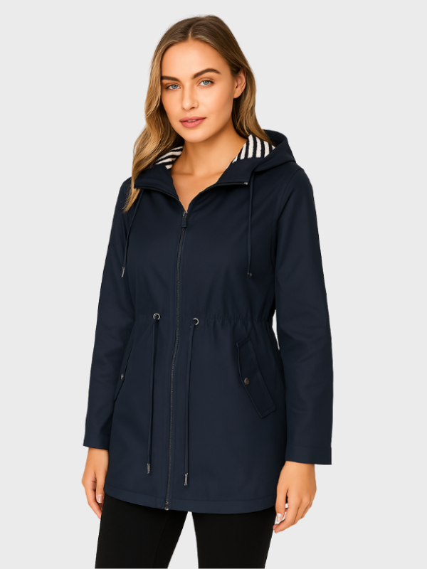 Women's Waterproof Rain Jacket - Adjustable Fit