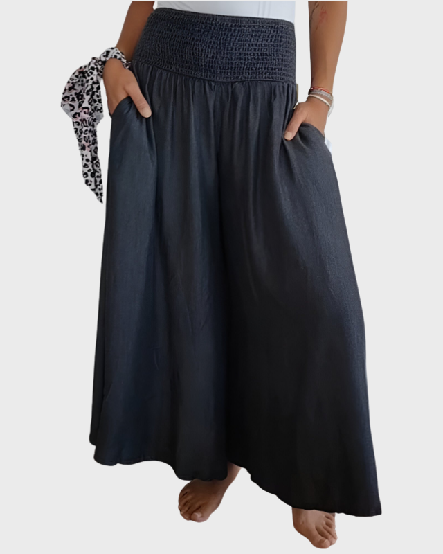 Women’s Flowy Casual Skirt with Stretch Waistband