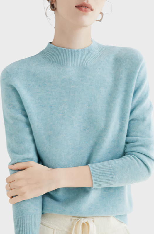 Women’s Soft Half-Neck Sweater - Classic Fit