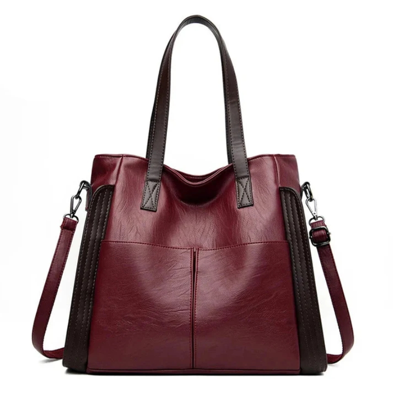 Classic Leather Tote Bag - Long and Short Strap