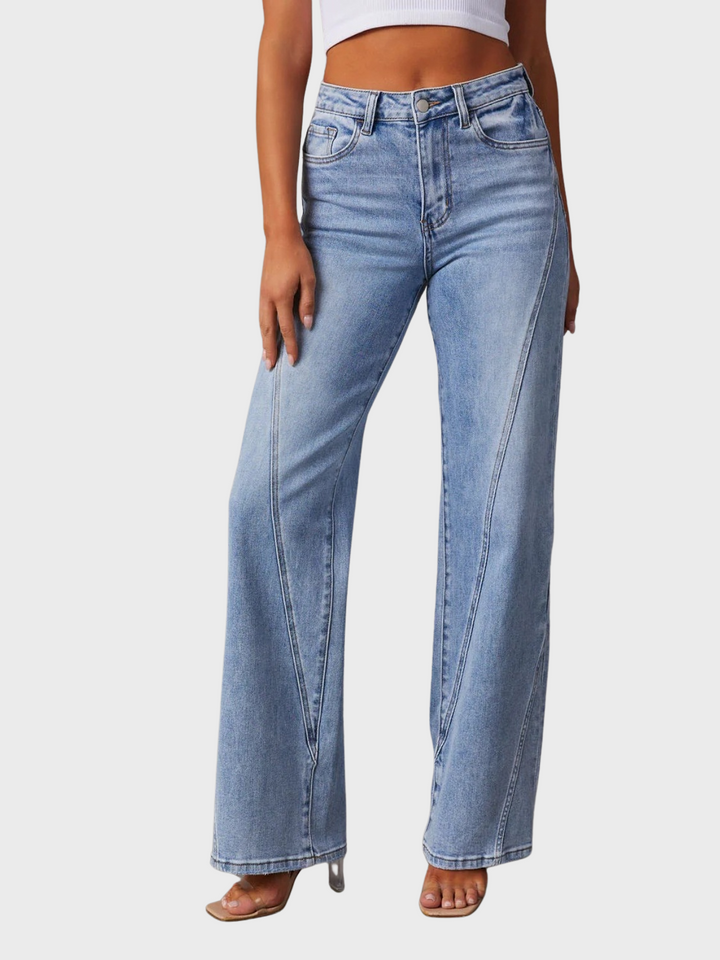 Morgan | Women's High Waist Straight Jeans with Pockets