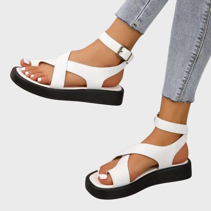 Nicole | Women's Crisscross Open Toe Platform Sandals
