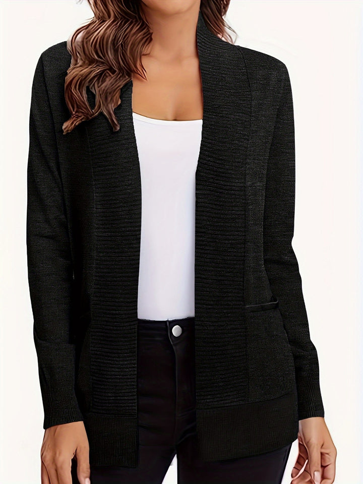 Cardin | Women's Open Front Long Sleeve Sweater Cardigan