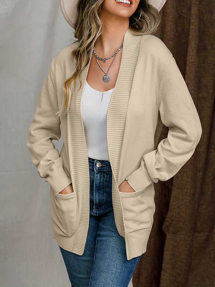 Cardin | Women's Open Front Long Sleeve Sweater Cardigan