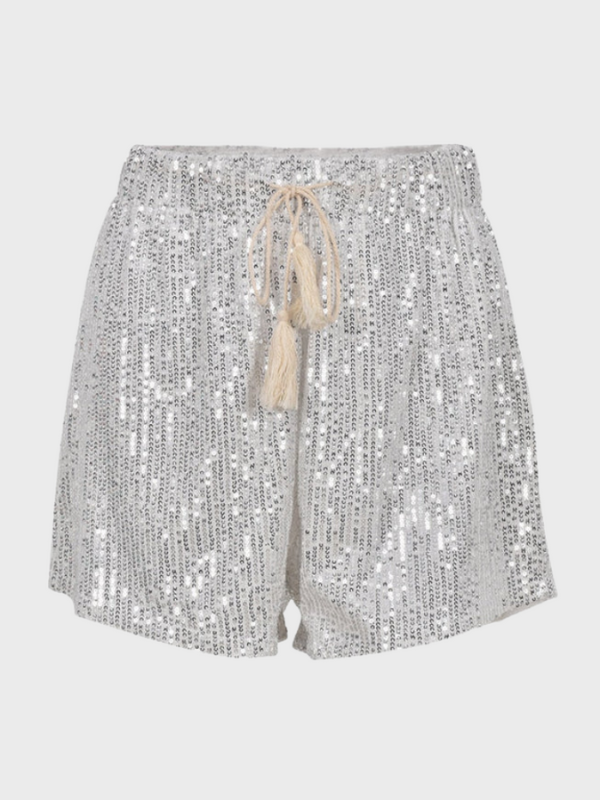 Elasticated Sequin Glitter Summer Shorts