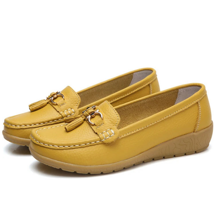 Gold Women’s Classic Comfort Slip-On Ballerinas 