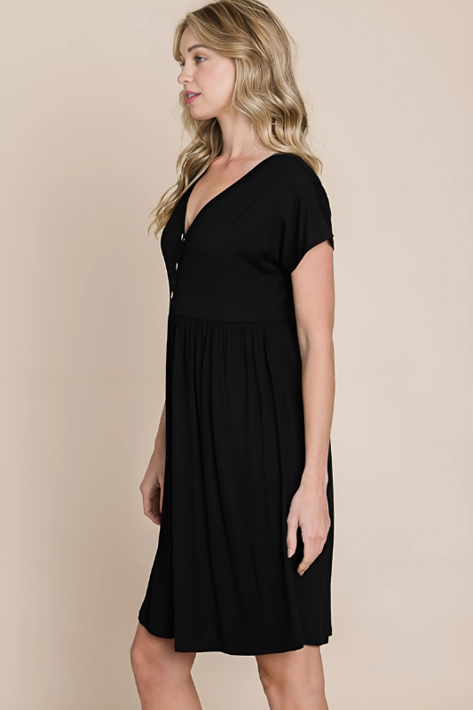 Harper | Women's V-Neck Short Sleeve Dress