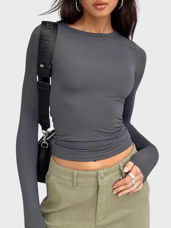 Women’s Slim Long-Sleeve Tee - Solid