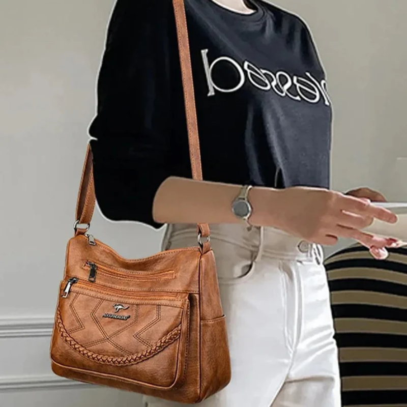 Leather Crossbody Shoulder Bag
