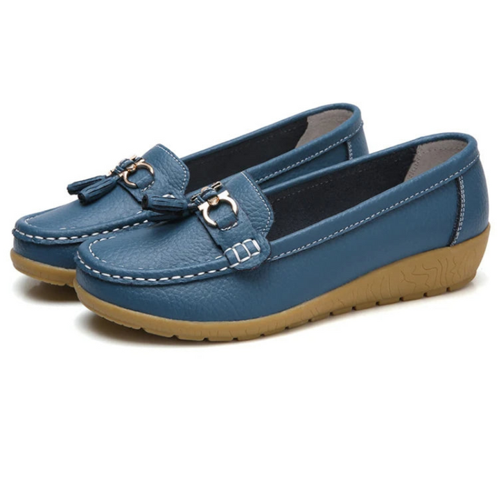 Light Blue Women’s Classic Comfort Slip-On Ballerinas 