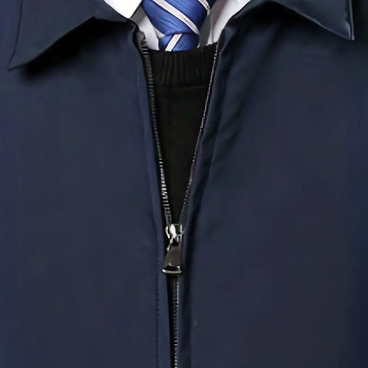 Men's Business Casual Jacket with Lapel Collar