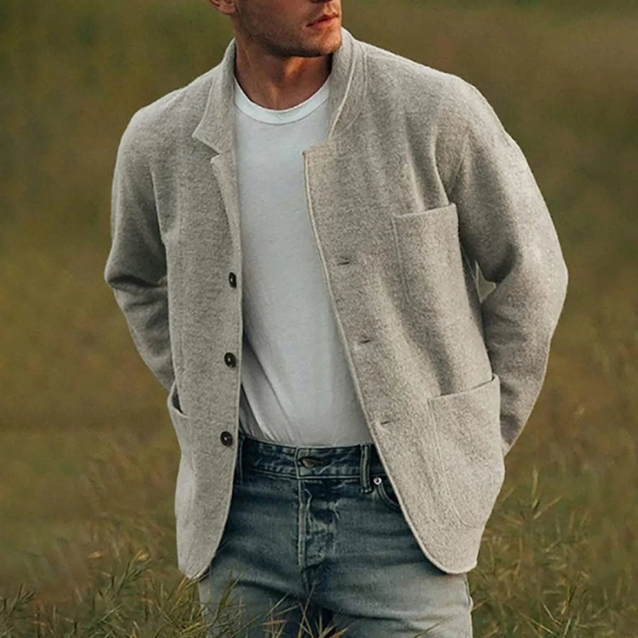 Men's knit cardigan with buttons – Stylish Fit for Semi-Formal Wear
