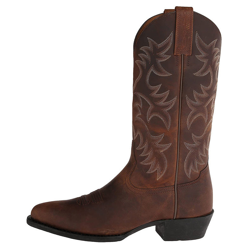 Women's Cowboy Boots – Half-High Western Style with Pointed Toe