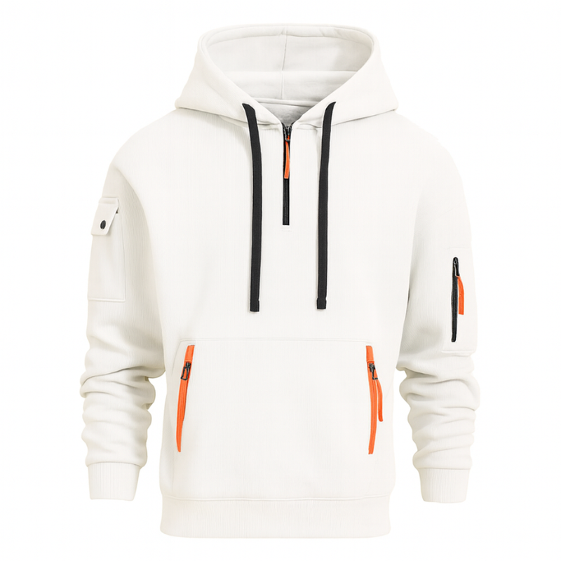 Men's Half Zip Hoodie – Stylish Casual Sweatshirt