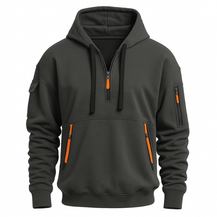 Men's Half Zip Hoodie – Stylish Casual Sweatshirt