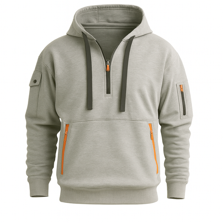Men's Half Zip Hoodie – Stylish Casual Sweatshirt