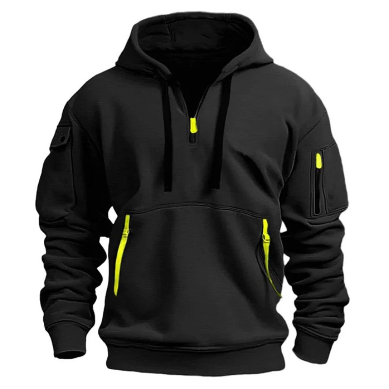 Men's Half Zip Hoodie – Stylish Casual Sweatshirt