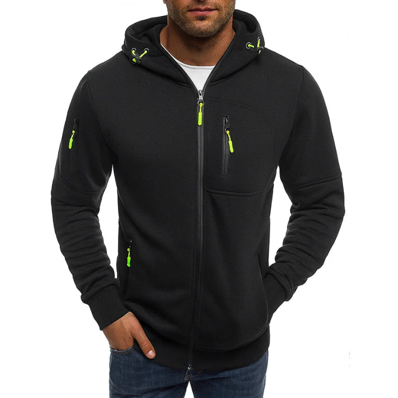 Men's Hooded Sweatshirt Jacket – Casual Everyday Hoodie