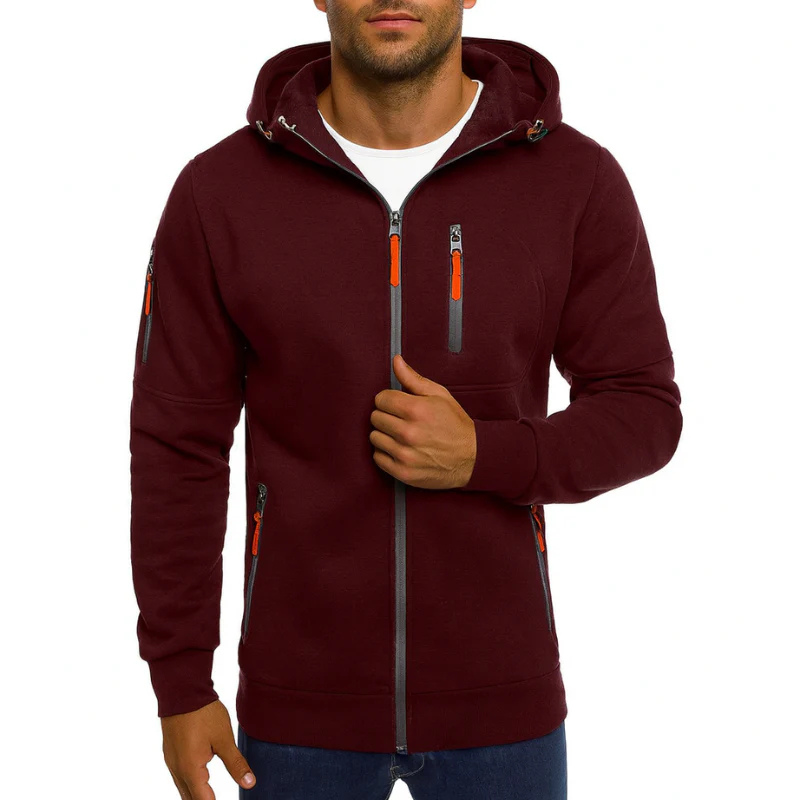 Men's Hooded Sweatshirt Jacket – Casual Everyday Hoodie