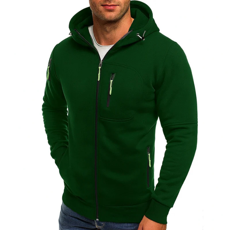 Men's Hooded Sweatshirt Jacket – Casual Everyday Hoodie