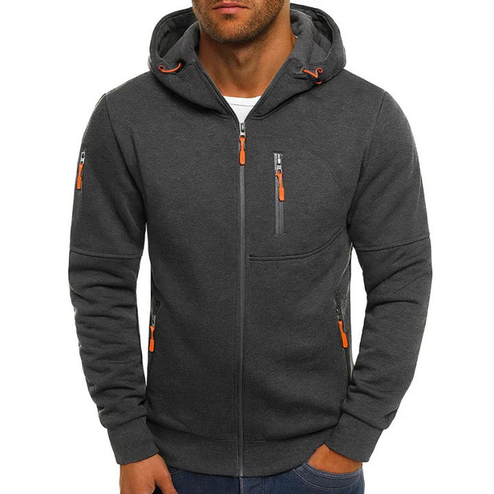 Men's Hooded Sweatshirt Jacket – Casual Everyday Hoodie