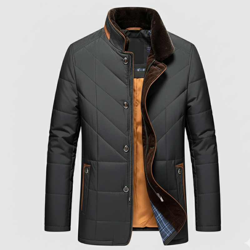 Men's Insulated Puffer Jacket – Stylish Winter Coat