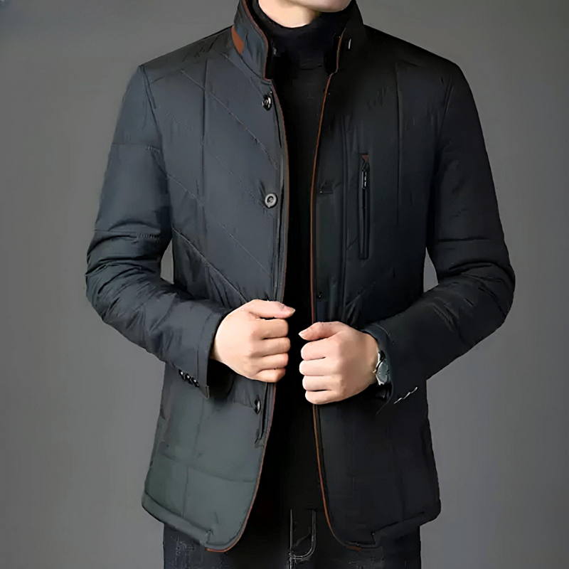 Men's Insulated Puffer Jacket – Stylish Winter Coat