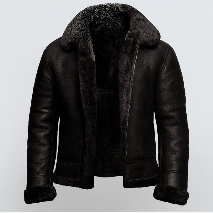 Men's Leather Jacket – Shearling Lined Winter Style