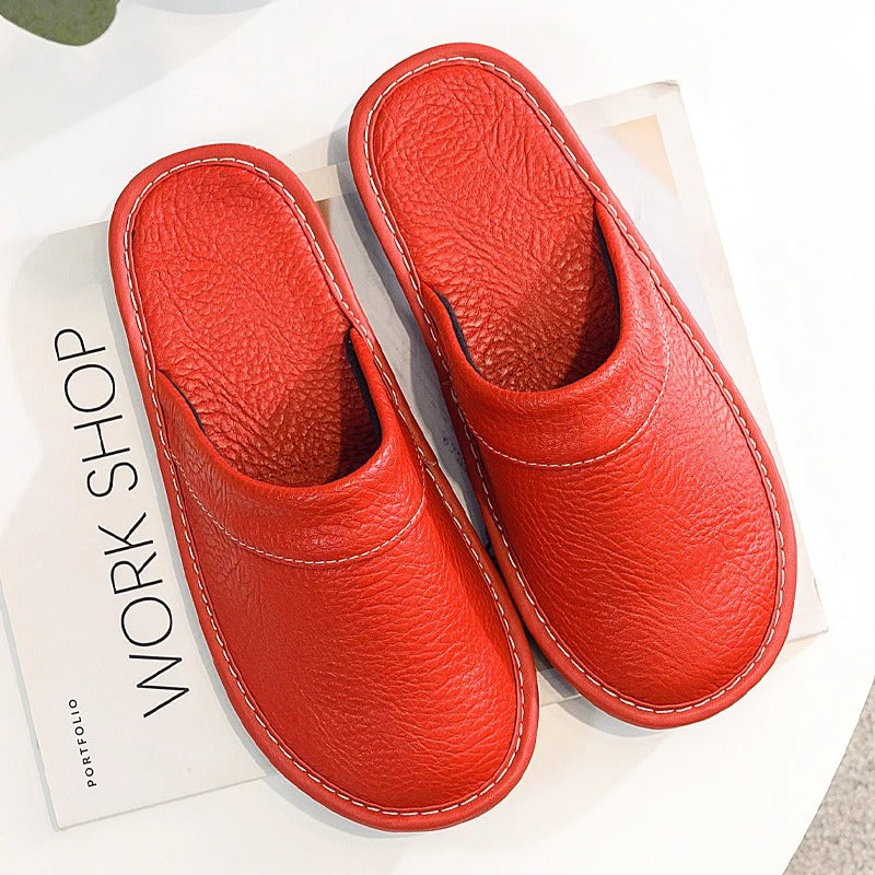 Unisex Leather Slip-on Shoes – Casual Style Footwear