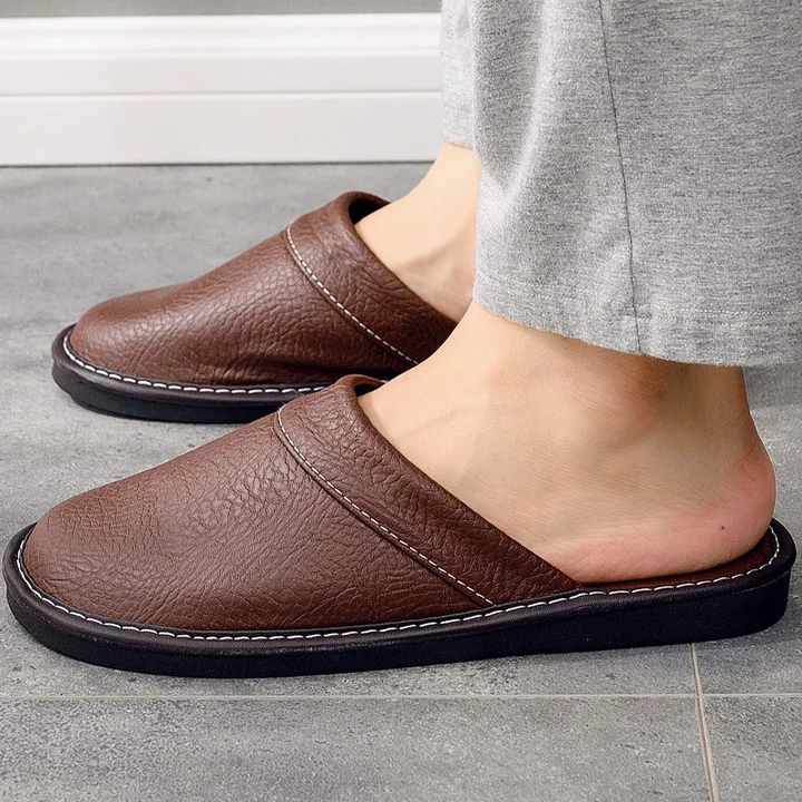 Unisex Leather Slip-on Shoes – Casual Style Footwear