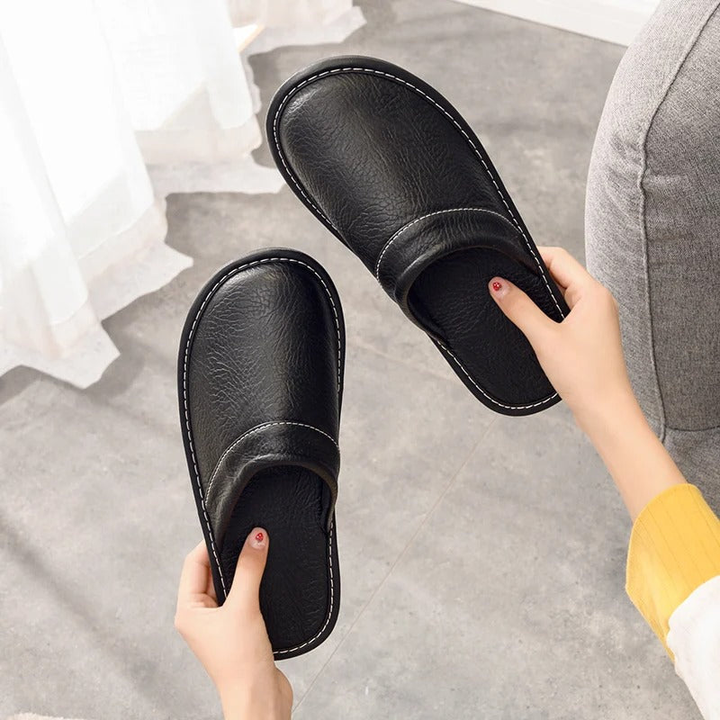 Unisex Leather Slip-on Shoes – Casual Style Footwear