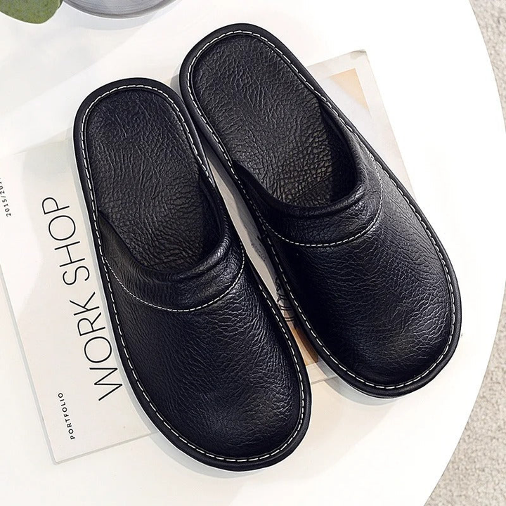Unisex Leather Slip-on Shoes – Casual Style Footwear