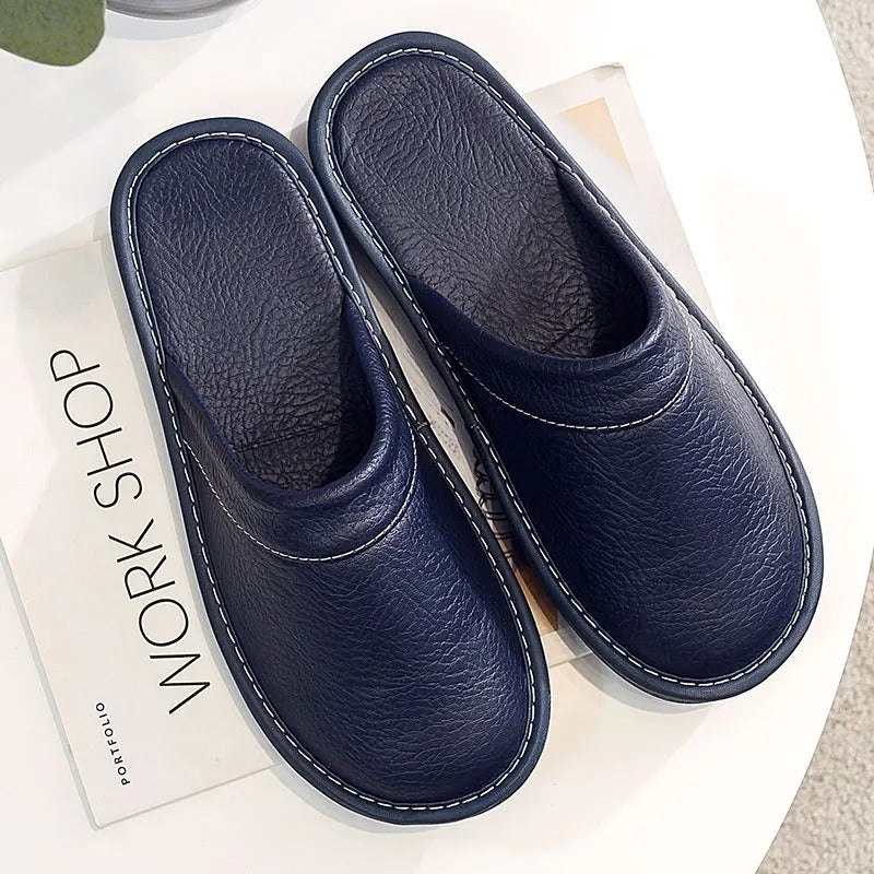 Unisex Leather Slip-on Shoes – Casual Style Footwear