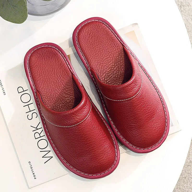 Unisex Leather Slip-on Shoes – Casual Style Footwear