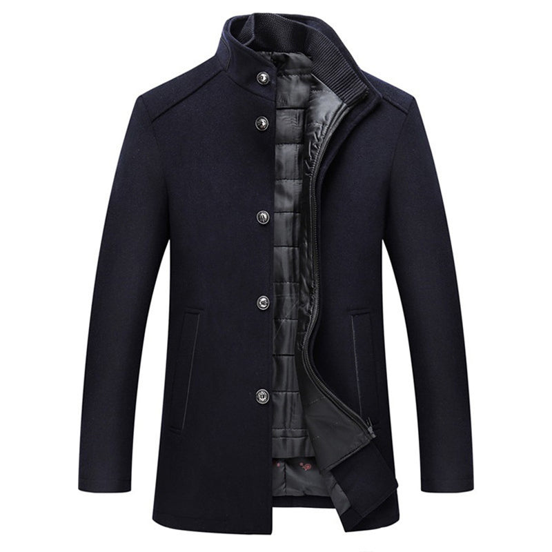 Men's Long Overcoat – Stylish Winter Outerwear