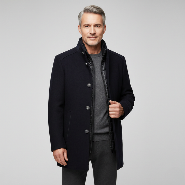 Men's Long Overcoat – Stylish Winter Outerwear