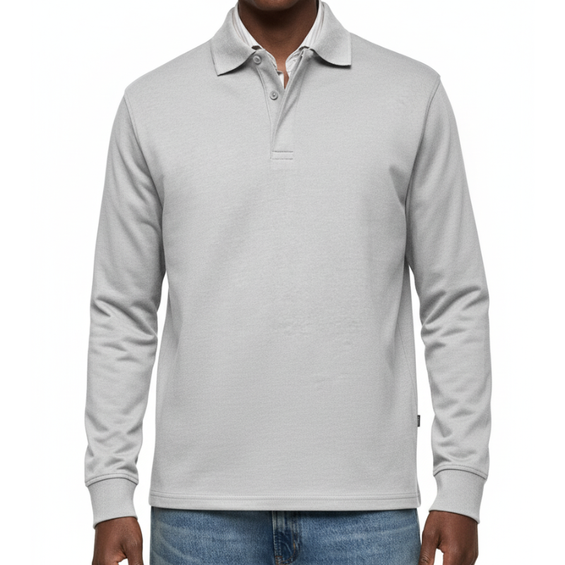 Men's Long Sleeve Polo Shirt – Casual Versatile Style