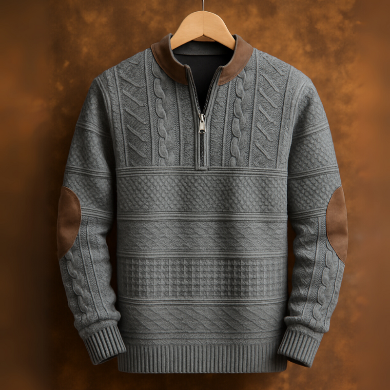 Men's Quarter Zip Sweater – Versatile Style for Work & Leisure