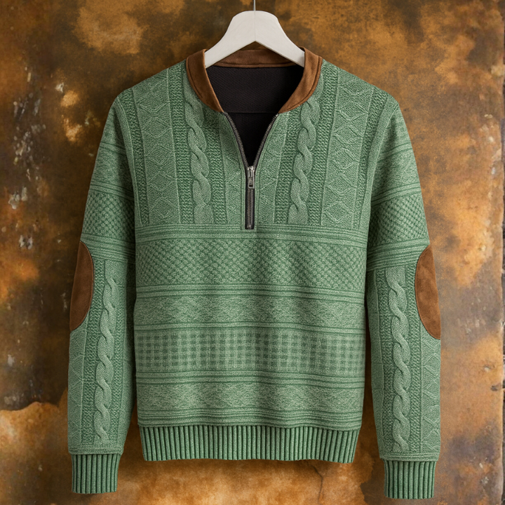 Men's Quarter Zip Sweater – Versatile Style for Work & Leisure
