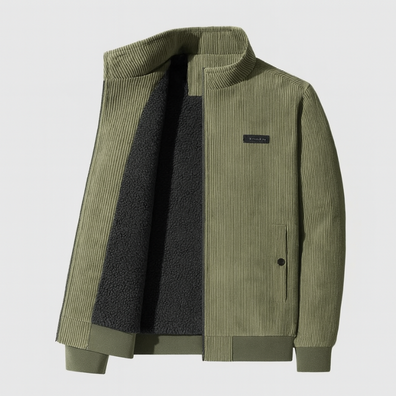 Men's Winter Jacket – Classic Corduroy Style for Office & Casual Wear