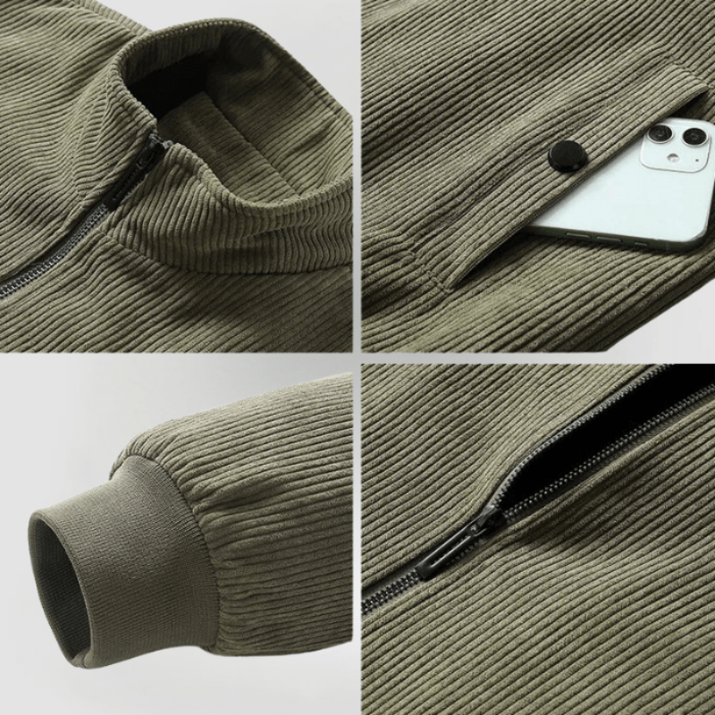 Men's Winter Jacket – Classic Corduroy Style for Office & Casual Wear